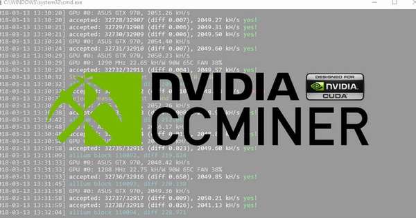 CCMiner для CUBA от nVidia