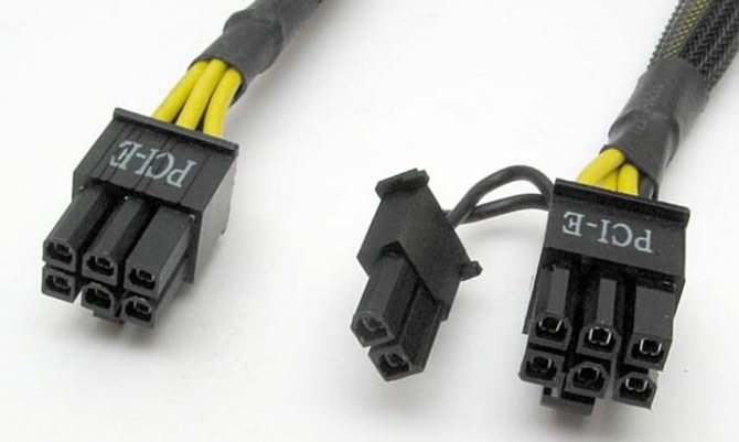 Разъемы кабелей питания PCI-E