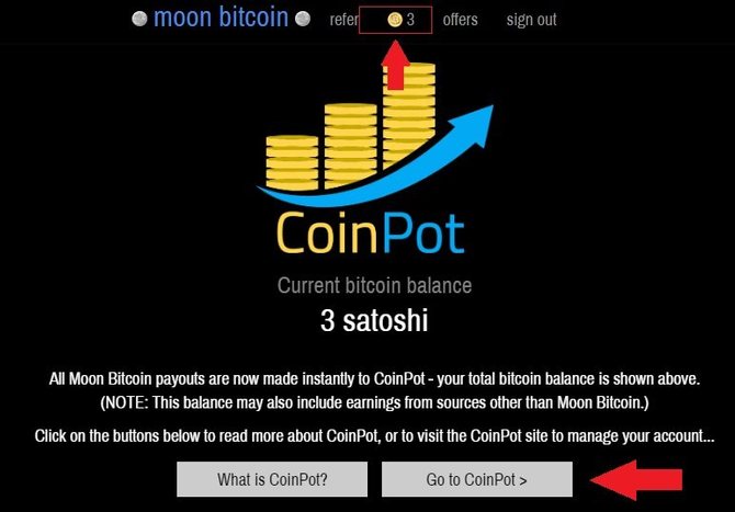 Вывод монет с Moonbitcoin